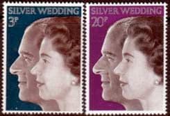 1972 Great Britain Royal Silver Wedding Set Fine Mint