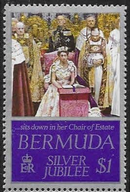 1977 Bermuda Royal Silver Jubilee SG 373 Fine Mint