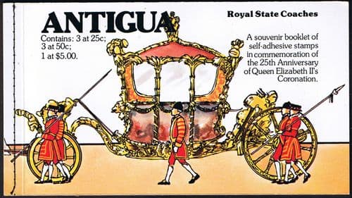 1978 Antigua Coronation 25th Anniversary Booklet Fine Mint