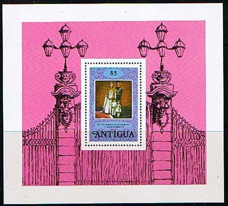 1978 Antigua Coronation Anniversary Minature Sheet Fine Mint