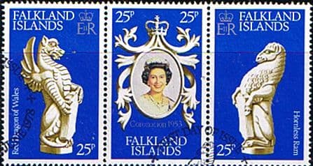 1978 Falkland Islands Coronation 25th Anniversary Set Fine Used
