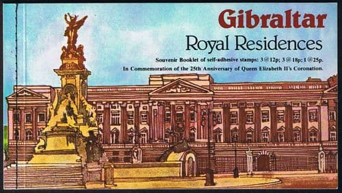 1978 Gibraltar Coronation 25th Anniversary Booklet Fine Mint