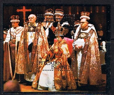 1978 Pitcairn Island Coronation 25th Anniversary Mini Sheet Fine Mint