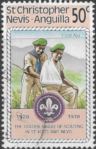 1978 St Christopher Nevis Anguilla SG 411 Boy Scouts Movement Fine Used
