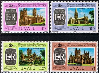 1978 Tuvalu Coronation 25th Anniversary Set Fine Mint