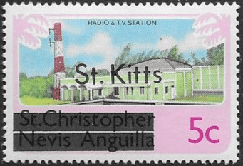 1980 St Kitts optd. St Kitts SG 29B Fine Mint