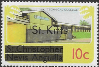 1980 St Kitts optd. St Kitts SG 30B Fine Mint