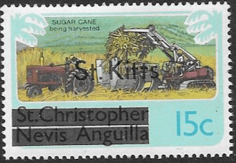 1980 St Kitts optd. St Kitts SG 32B Fine Mint