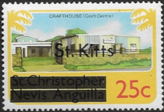 1980 St Kitts optd. St Kitts SG 33B Fine Mint