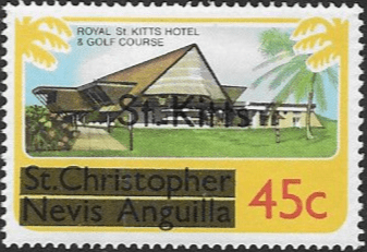 1980 St Kitts optd. St Kitts SG 36B Fine Mint