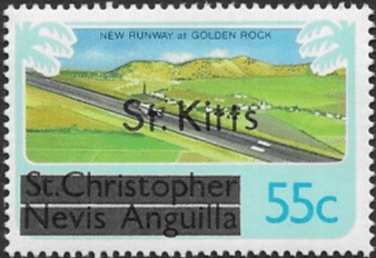 1980 St Kitts optd. St Kitts SG 38B Fine Mint