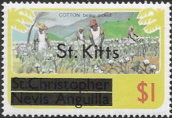 1980 St Kitts optd. St Kitts SG 39B Fine Mint