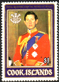1981 Cook Islands Charles and Diana Royal Wedding SG 812 Fine Mint