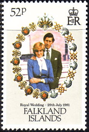 1981 Falkland Islands Charles and Diana Royal Wedding SG 404 Fine Mint
