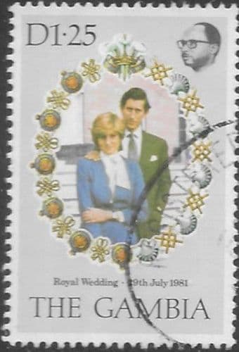 1981 Gambia Royal Wedding SG 456 Fine Used