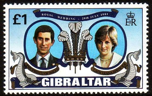 1981 Gibraltar Charles and Diana Royal Wedding Fine Mint