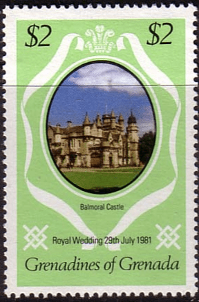 1981 Grenadines of Grenada Charles and Diana Royal Wedding SG 445 Fine Mint