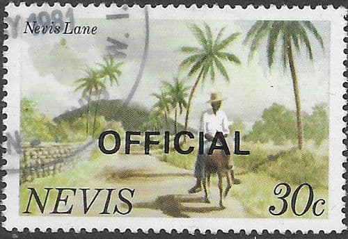1981 Nevis Official SG O14 Fine Used
