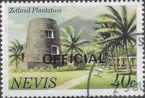 1981 Nevis Official SG O15 Fine Used