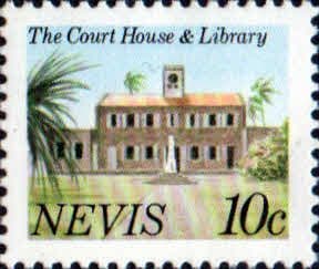 1981 Nevis  SG 59A Court House and Library Fine Mint