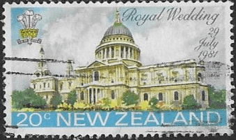 1981 New Zealand Charles and Diana Royal Wedding SG 1247 Fine Used