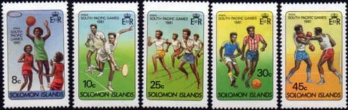1981 Solomon Islands South Pacific Games Set Fine Mint