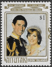 1982 Aitutaki 21st Birthday of Princess of Wales Sg 412 Fine Mint