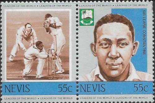 1984 Nevis Cricket (1st series) SG 215/6 Fine Mint