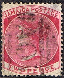 Jamaica 1860 Queen Victoria Head SG 2 Fine Used