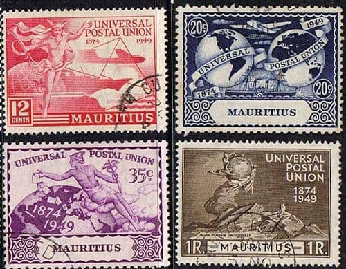 Mauritius 1949 Universal Postal Union Set Fine Used
