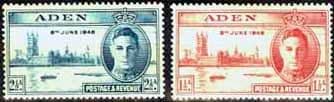 Aden 1946 King George VI Victory Set Fine Mint