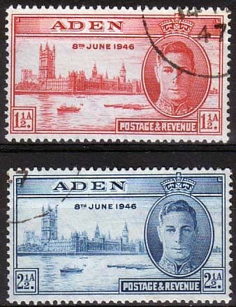 Aden 1946 King George VI Victory Set Fine Used