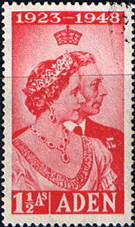 Aden 1948 King George VI Royal Silver Wedding SG 30 Fine Used