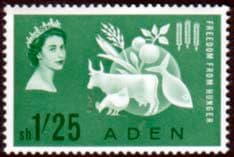Aden 1963 Freedom From Hunger Fine Mint