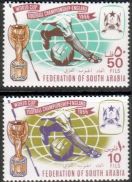 Aden South Arabia 1966 Football World Cup Set Fine Mint