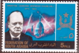 Aden South Arabian Federation 1966 Churchill SG 19 Fine Mint
