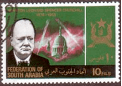 Aden South Arabian Federation 1966 Churchill SG 20 Fine Used