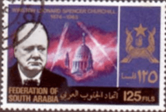 Aden South Arabian Federation 1966 Churchill SG 22 Fine Used