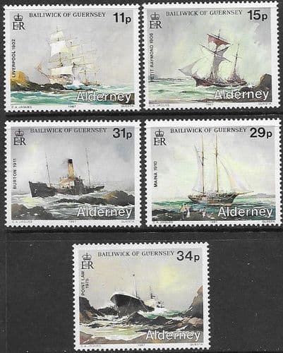 Alderney 1987 Shipwrecks Set Fine Mint