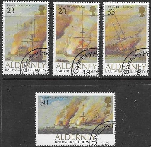 Alderney 1992 Battle of La Hogue Set Fine Used