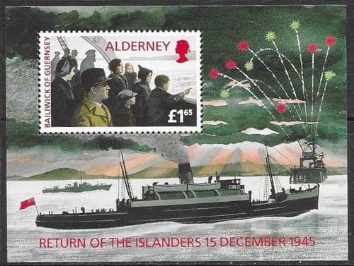 Alderney 1995 Return of Islanders Miniature Sheet Fine Mint