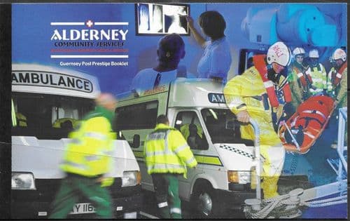 Alderney 2002 Community Services Booklet SB 12 Fine Mint