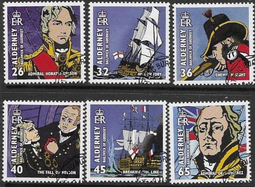 Alderney 2005 Battle of Trafalgar Set Fine Used
