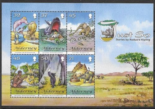 Alderney 2007 Rudyard Kipling's Just So Stories Miniature Sheet Fine Mint
