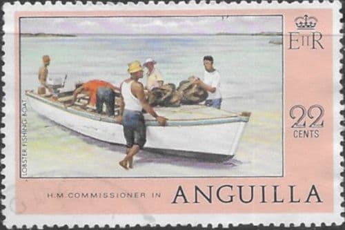 Anguilla 1977 Lobster Fishing Boat SG 283 Fine Used