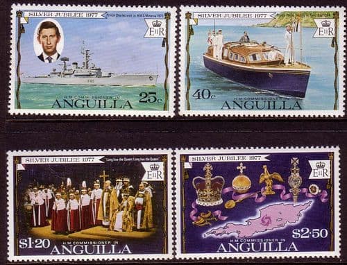 Anguilla 1977 Royal Silver Jubilee Set Fine Mint