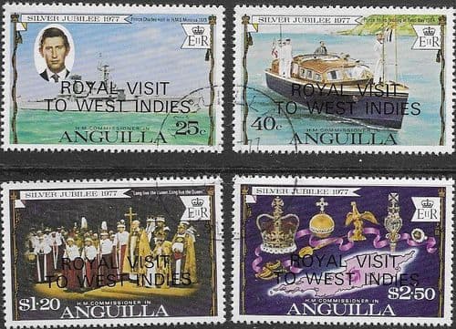 Anguilla 1977 Royal Visit Set Fine Used