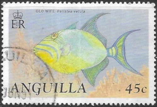 Anguilla 1990 Fish SG 837a Fine Used