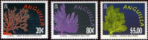 Anguilla 1996 Corals Set Fine Mint