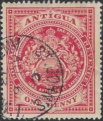 Antigua 1908 Coat of Arms SG 44 Fine Used